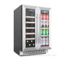 Wine and Beverage Coolers Compressor Glass Door Refrigerator